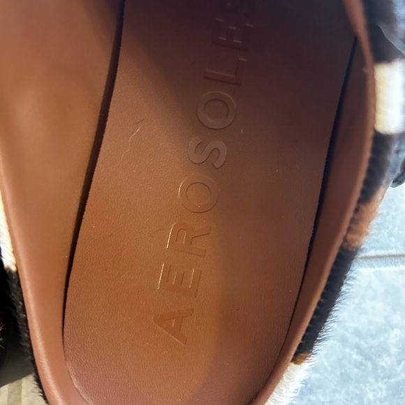 AEROSOLES Animal Print Clogs with Gold Accent - Picture 5 of 5